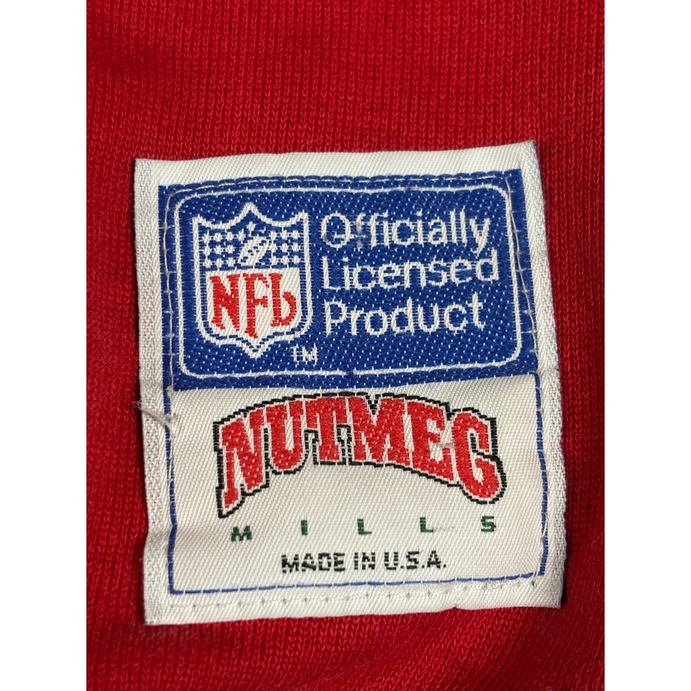 Vintage Nutmeg Mills San Francisco 49ers NFL Sweatshirt Red Mens Medium USA Made - Picture 3 of 11